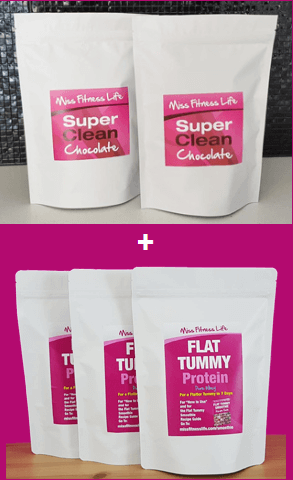 90 Serves Flat Tummy Protein + 2 x 300g Superclean Choc (Save 38%)